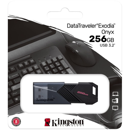 USB флешка Kingston DataTraveler Exodia Onyx 256GB Черная, изображение 4 - GOODMi