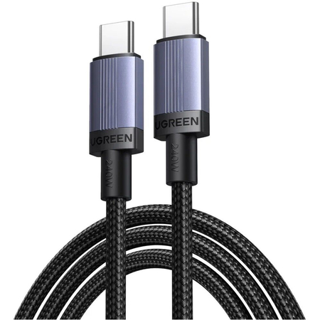 Кабель UGREEN L528 USB-C to USB-C 100W 3м Серый - GOODMi