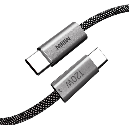 Кабель MIIIW iCB1415C USB-C to USB-C 120W 1.5m Grey - GOODMi