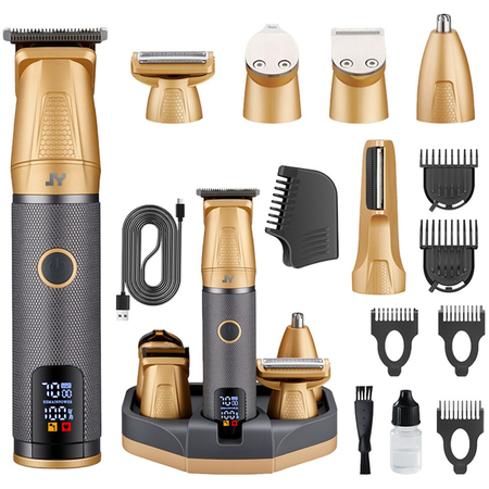 Машинка для стрижки JY JLT61 Золотистая, изображение 2 - GOODMi