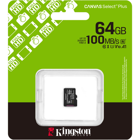 Карта памяти Kingston Canvas Select Plus microSDXC 64GB, изображение 3 - GOODMi