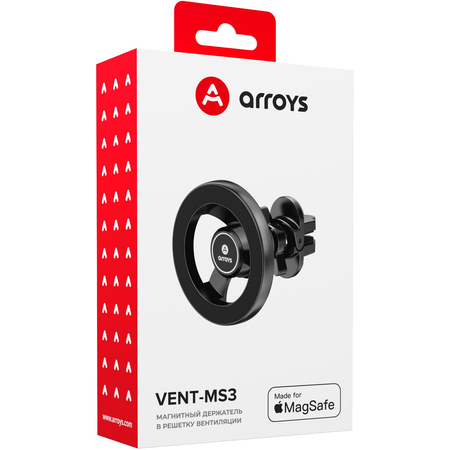 Уценка Автомобильный держатель Arroys Vent-MS3 Black, изображение 11 - GOODMi