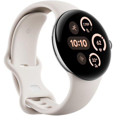 Часы Pixel Watch 3 45mm WiFi Polished Silver Case/Porcelain Active, изображение 3 - GOODMi
