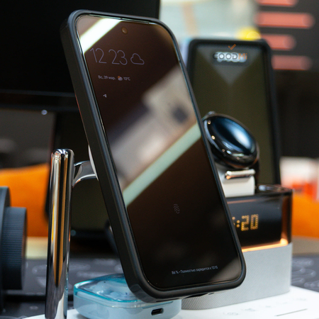 Беспроводное зарядное устройство C09Pro Qi2 3в1 Белое, Цвет: Белый, изображение 4 - GOODMi