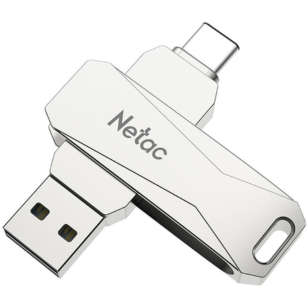 USB флешка Netac U782C 128Gb Серебристая, изображение 4 - GOODMi
