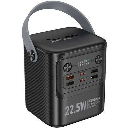 Внешний аккумулятор Hoco J152 80000mAh Черный, изображение 4 - GOODMi