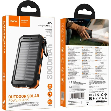 Внешний аккумулятор HOCO J164 solar 8000mAh, изображение 8 - GOODMi
