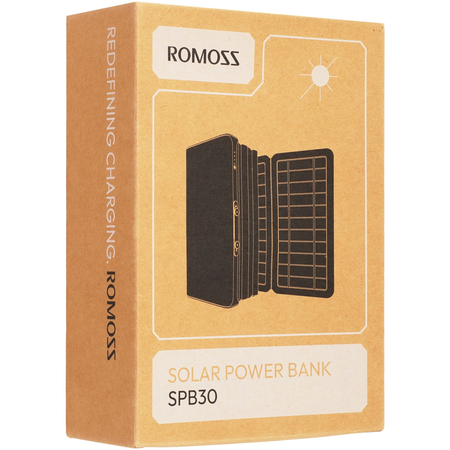 Внешний аккумулятор Romoss Sense SPB30 30000mAh 65W (Солнечная батарея), изображение 11 - GOODMi