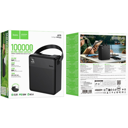 Внешний аккумулятор HOCO J175 100000mAh Black, изображение 6 - GOODMi