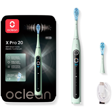 Электрическая зубная щетка Oclean X Pro 20 Green, Цвет: Зеленый, изображение 7 - GOODMi