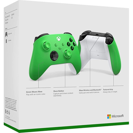 Геймпад Xbox Wireless Controller Velosity Green, Цвет: Зеленый, изображение 8 - GOODMi