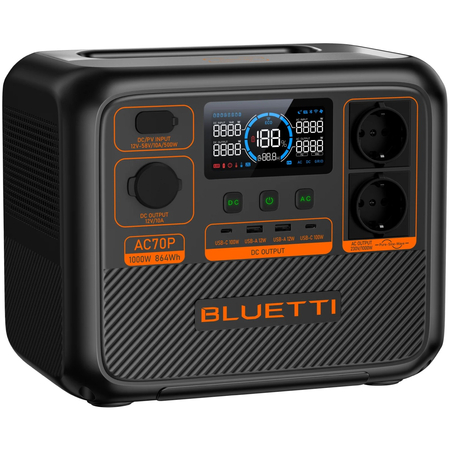 Портативная электростанция Bluetti Premium 80 (AC70P) 1000W, изображение 4 - GOODMi