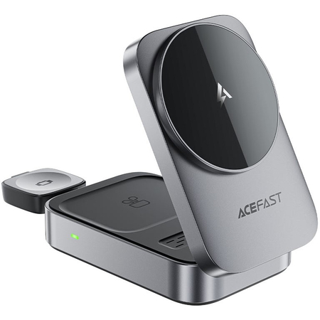 Беспроводное зарядное устройство Acefast E22 3-in-1 Grey, изображение 2 - GOODMi