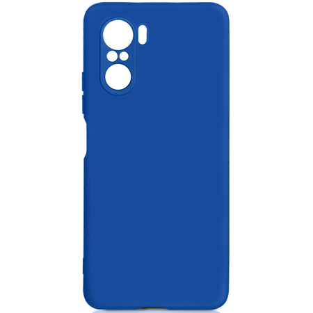 Чехол-накладка силиконовая для POCO F3 синий - GOODMi