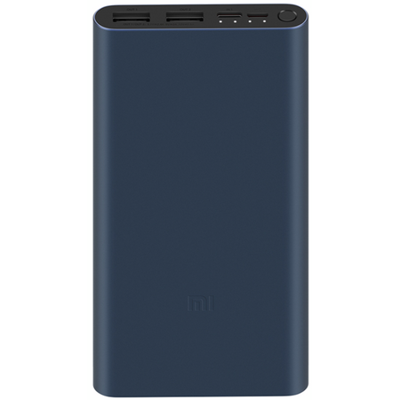 Внешний аккумулятор Power Bank Xiaomi 3 2usb 10000 mAh PLM13ZM Black, Цвет: Черный - GOODMi