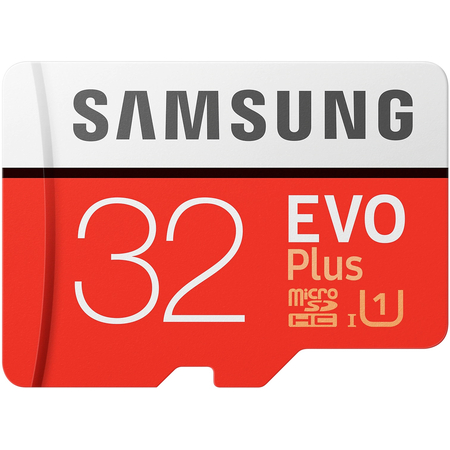 Карта памяти Samsung EVO Plus microSDXC 32GB + SD адаптер, Объем: 32 ГБ - GOODMi