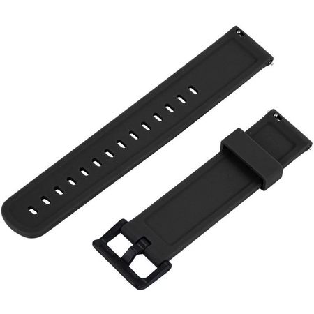 Ремешок силиконовый 22mm для Xiaomi Amazfit Strap (Оригинал) Черный - GOODMi