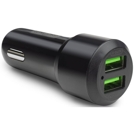 Автомобильное зарядное устройство 2 USB 2,4А Black - GOODMi