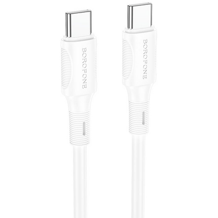 Кабель Borofone BX80 Succeed 60W Type-C to Type-C 1m White - GOODMi