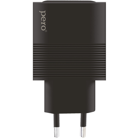 Сетевое зарядное устройство PERO TC11 USB-A QC3.0 + USB-C PD, 45W Black, изображение 2 - GOODMi