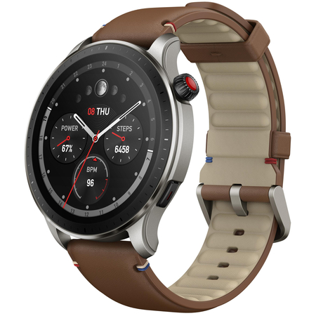 Часы Amazfit GTR 4 Brown Leather, Цвет, заявленный производителем: Brown, изображение 3 - GOODMi