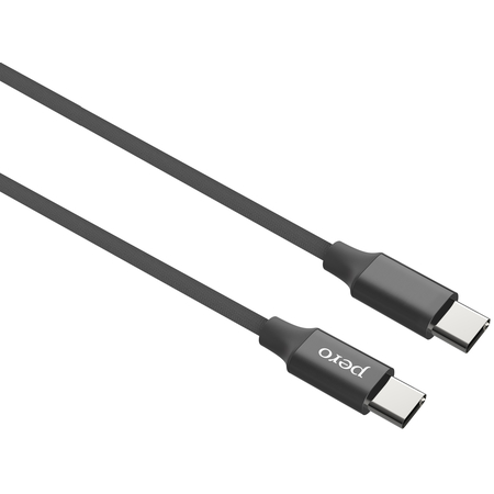Кабель PERO DC-05 Type-C to Type-C, 3А, 60W, 1м, Black, изображение 2 - GOODMi
