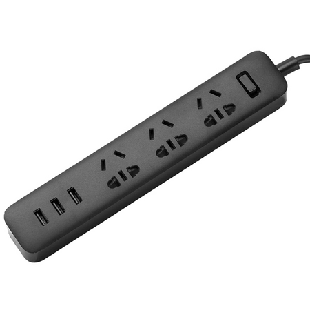 Сетевой фильтр Xiaomi Mi Power Strip (XMCXB01QM) Black, Цвет: Чёрный, изображение 3 - GOODMi