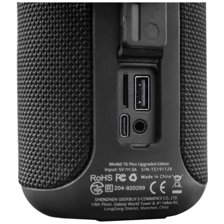 Портативная Bluetooth колонка Tronsmart Element T6 Plus Upgrade Black, изображение 5 - GOODMi