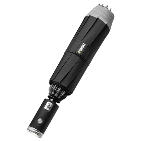 Зонт Xiaomi Zuodu с фонариком и светоотражателем Black, Цвет: Черный, изображение 2 - GOODMi