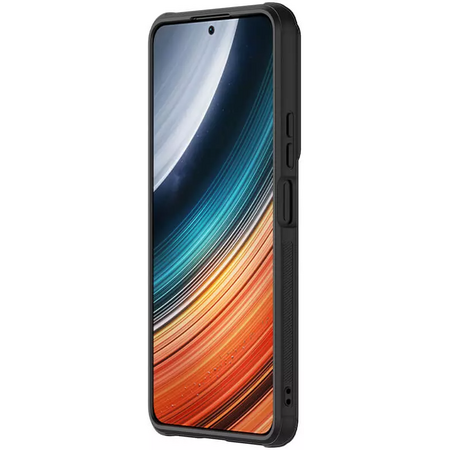 Чехол-накладка Nillkin Leather Case CamShield для POCO F4 Black, Основной цвет: Черный, изображение 4 - GOODMi