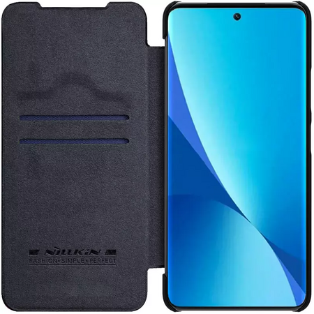 Чехол-книжка Nillkin Qin leather для Xiaomi 12 Lite черный, Основной цвет: Черный, изображение 5 - GOODMi