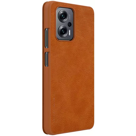 Чехол-книжка Nillkin Qin leather для POCO X4 GT коричневый, Основной цвет: Коричневый, изображение 3 - GOODMi