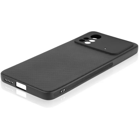 Чехол-накладка силиконовая для POCO X4 Pro карбон черный, изображение 3 - GOODMi