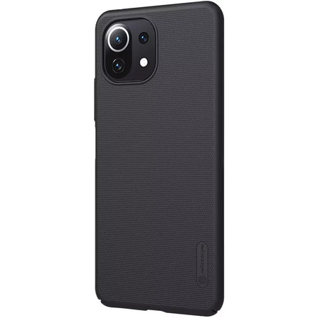 Чехол-накладка Nillkin силиконовая Frosted Shield для Xiaomi 11 Lite черный, Основной цвет: Черный, изображение 3 - GOODMi