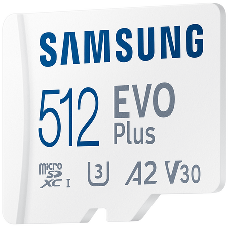 Карта памяти Samsung EVO Plus microSDXC 512GB + SD адаптер, изображение 2 - GOODMi