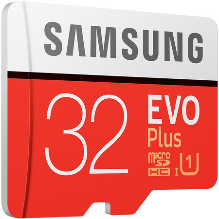 Карта памяти Samsung EVO Plus microSDXC 32GB + SD адаптер, Объем: 32 ГБ, изображение 3 - GOODMi