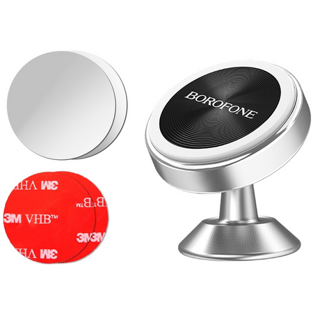 Магнитный держатель Borofone BH5 Platinum (Серый), Цвет: Серебристый, изображение 4 - GOODMi