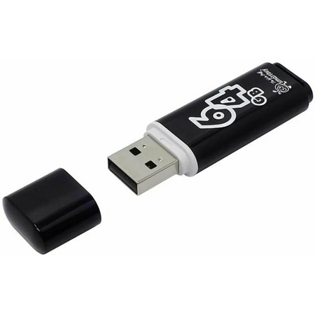 USB флешка Smartbuy Glossy series 64GB Black, изображение 3 - GOODMi