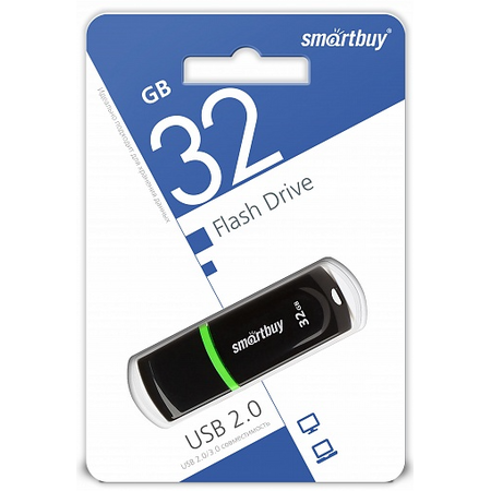 USB флешка Smartbuy Paean 32GB Black, изображение 2 - GOODMi