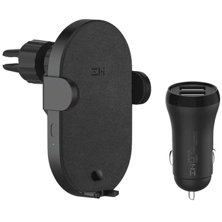 Автомобильный держатель с беспроводной зарядкой Xiaomi ZMI+АЗУ 2usb (WCJ11), изображение 3 - GOODMi