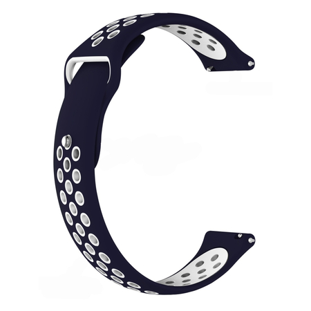 Ремешок силиконовый спортивный 20mm Синий/Серый - GOODMi