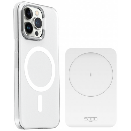 Внешний аккумулятор Power Bank ZMI 5000 mAh MagSafe P02ZM White, изображение 4 - GOODMi