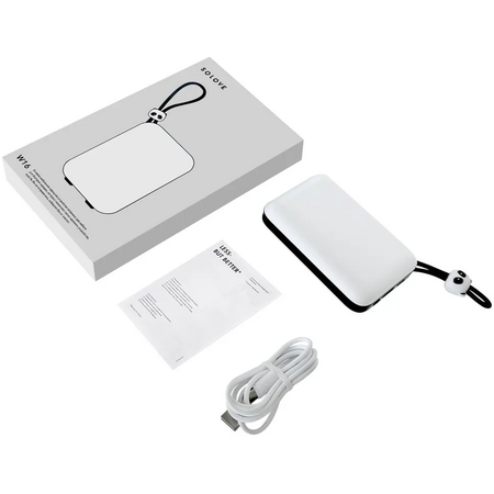 Внешний аккумулятор Power Bank Xiaomi SOLOVE W16 10000 mAh White, изображение 6 - GOODMi