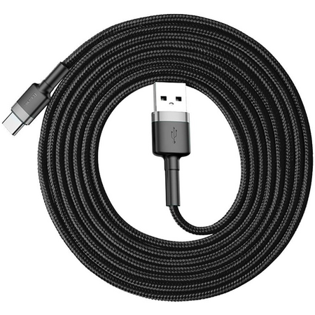 Кабель Baseus cafule Cable USB-A/Type-C 2A 2m grey-black, Цвет: Серый, изображение 2 - GOODMi