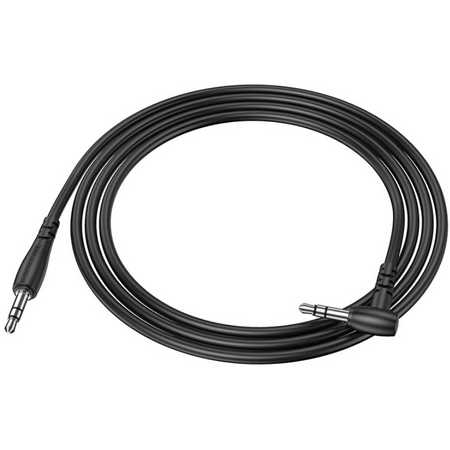 AUX кабель Borofone BL10 угловой 2м Черный, Цвет: Черный, изображение 2 - GOODMi