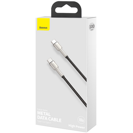 Кабель Baseus Cafule Series Type-C - Type-C 100W 1м Black, изображение 5 - GOODMi
