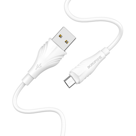 Кабель Borofone BX18 USB A/Micro (3M) белый, изображение 2 - GOODMi