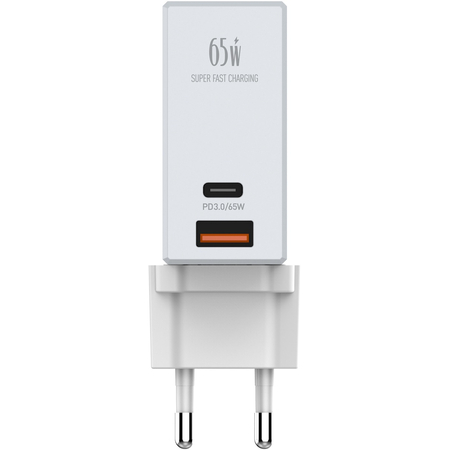 Зарядное устройство LDNIO A2620C 65W PD + QC3.0 + кабель Type-C White, изображение 2 - GOODMi