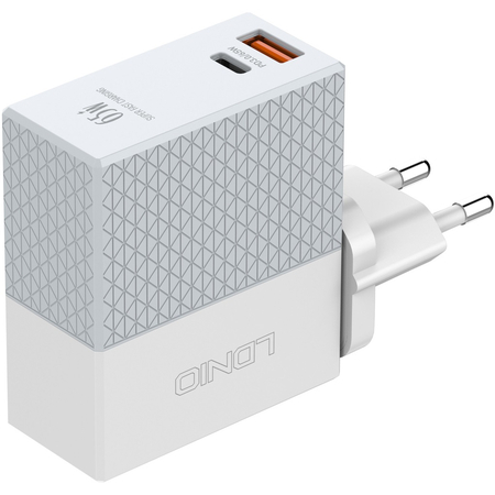 Зарядное устройство LDNIO A2620C 65W PD + QC3.0 + кабель Type-C White, изображение 4 - GOODMi