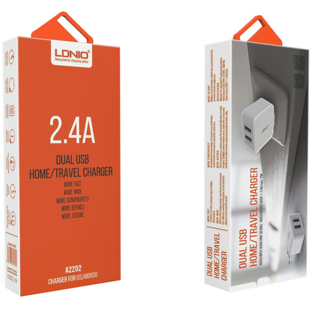 Зарядное устройство LDNIO A2202 2USB 2.4A white, изображение 6 - GOODMi